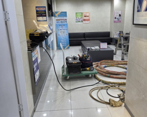 광명 상가 천장 우레탄폼 단열공사 결…